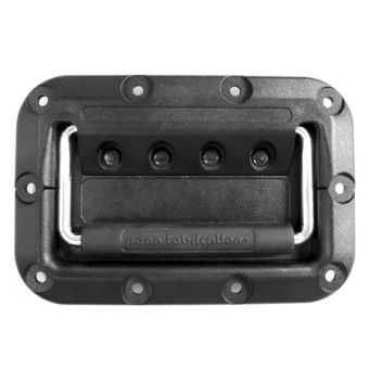 Lightweight Black Plastic Recessed Handle
