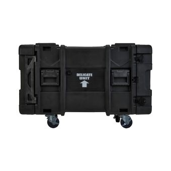 SKB 8U Roto Shockmount Rack Case, 4 Wheel - 30"/760 mm Depth