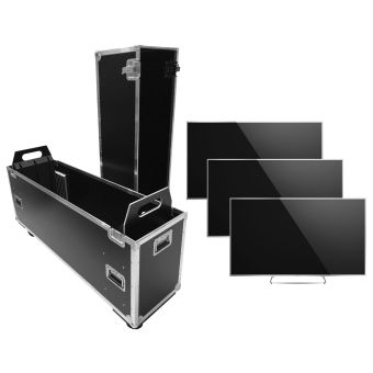 Universal Flat Screen Case 60"- 80" for 1-3 Flat Screens