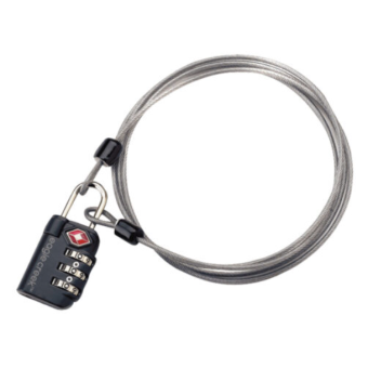 Padlock TSA 1,5 w/steel wire